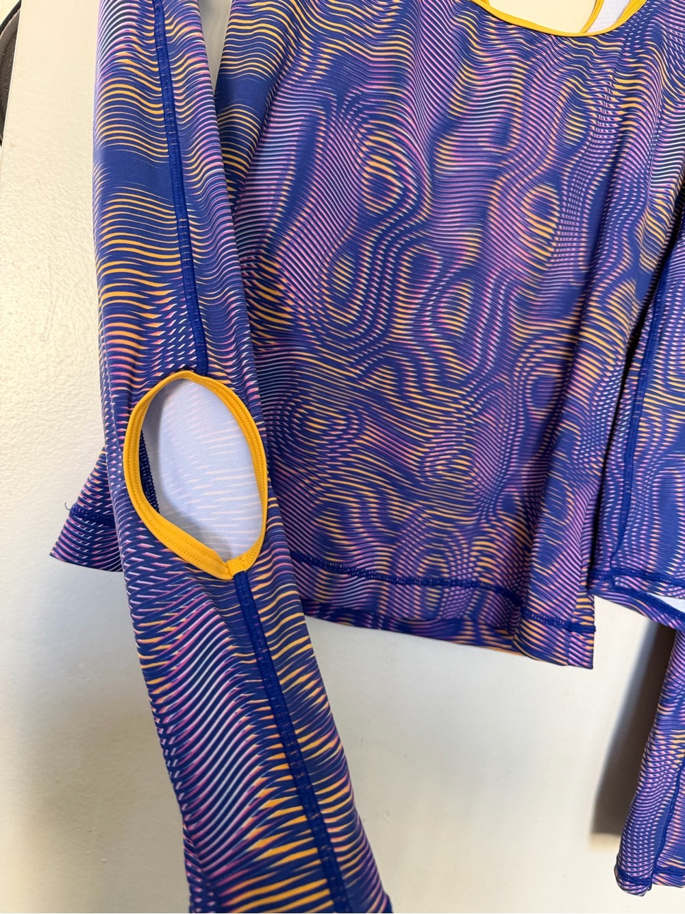 KKCo Outside Purple Abstract Cutout Activewear Set Size M Recycled Nylon - Picture 2 of 14